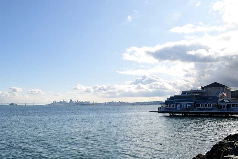 A baía vista de Sausalito