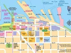 Mapa de Fishermans Wharf