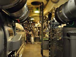 USS Pampanito, interior do submarino