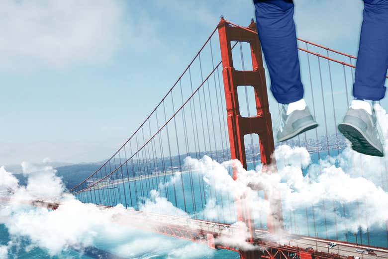 Voando sobre a Golden Gate
